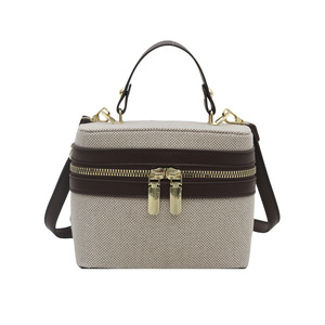 Nuevo Bolso de Hombro Cruzado para Mujer, Pequeño, Cuadrado, con Cremallera y Diseño de Empalme de Colores, Estilo Extranjero, Moderno y Portátil - Product Image 6