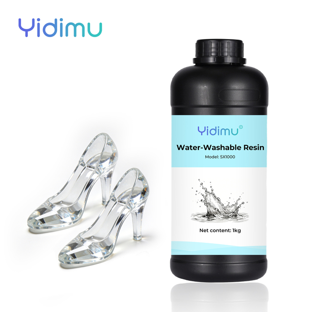 Hot Sale YIDIMU Polyester Synthetic Resin Liquid 1kg Water Washable High Clear for DLP/LCD/SLA 3D Printer
