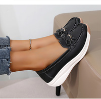 Mode femmes décontracté sport baskets chaussures à semelle souple reniflard anti-glissant bureau extérieur appartements mocassins marche Style chaussures