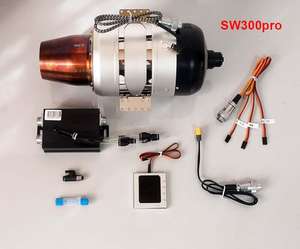 Hot SWIWIN SW300Pro Max Thrust 30KG Motor de turbina sin escobillas Jet Turbojet sin escobillas Modelo grande Avión Triciclo Ala fija - Product Image 5