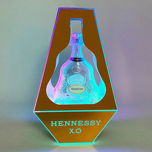 Présentoir à vin en acrylique LED Hennessy X.O, design moderne pour bars et fêtes - Product Image 2