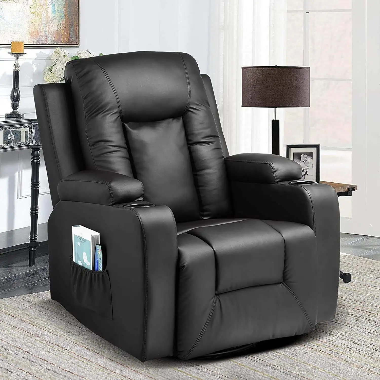 Cadeira reclinável tipo cama giratória manual ou elétrica individual relax Theater Seats