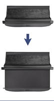 Cache-bagages rétractable pour coffre arrière pour SMART FORTWO 2016 -2022