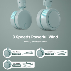 Ventilador de Cuello Eléctrico Portátil Deportivo con Tecnología PCM, Ventilador Recargable con Enfriamiento de <span class=keywords><strong>360</strong></span> Grados, Aire Acondicionado Personal - Product Image 6