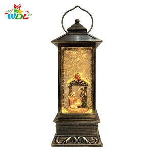Scène <span class=keywords><strong>de</strong></span> nativité 2022 la sainte famille <span class=keywords><strong>de</strong></span> filature acrylique <span class=keywords><strong>petite</strong></span> batterie led lanterne <span class=keywords><strong>de</strong></span> <span class=keywords><strong>noël</strong></span> eau neige - Product Image 1