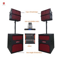 Sistema de Sonido Profesional para Conciertos T.I Pro Audio, Altavoces Line Array de Dos Vías y 10 Pulgadas en Venta