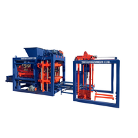 Machine de fabrication de blocs entièrement automatique QT4-25 pour briques creuses en béton et ciment, prix usine
