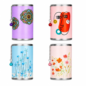 Cubo de Papel Tisú Portátil Premium, Pañuelos Faciales Suaves y Duraderos en Lata Personalizada - Product Image 1