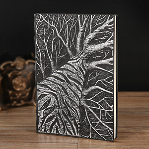 Cubierta grabada de diseño especial, cuaderno <span class=keywords><strong>con</strong></span> Logo 3D en relieve y letras prensadas, diario A5 de cuero suave y duro <span class=keywords><strong>con</strong></span> relieve - Product Image 6
