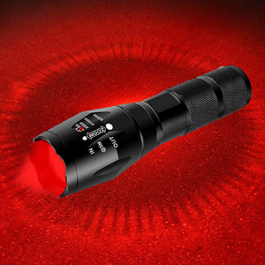 Logo khắc A100 625nm ánh sáng màu đỏ đèn pin duy nhất chế độ (On/Off) Zoom in/out màu đỏ ánh sáng LED <span class=keywords><strong>Torch</strong></span> cho săn bắn - Product Image 5