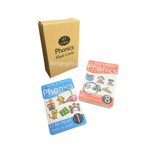 بطاقات تعليمية مخصصة للصوتيات مكونة من 67 بطاقة بطلاء غير لامع 100٪ قابلة للكتابة عليها مع حلقات - Product Image 2