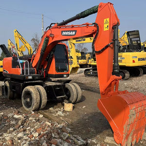 Excavadora de ruedas Doosan DX150W de 15 toneladas, excavadora de ruedas de segunda mano con baja hora de trabajo - Product Image 1