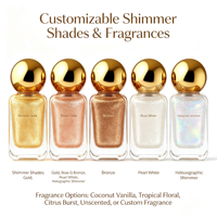 Huile Scintillante Corps MLM Effet Éclat Radieux Formule Huile Essentielle Parfum Personnalisé Logo Marque Privée OEM ODM Usine