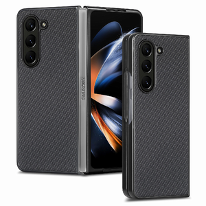 Étuis de téléphone en fibre de carbone pour Samsung flip <span class=keywords><strong>z</strong></span> <span class=keywords><strong>fold</strong></span> 5/4/<span class=keywords><strong>3</strong></span>/2, étui en fibre d'<span class=keywords><strong>aramide</strong></span> super léger et mince pour <span class=keywords><strong>Z</strong></span> <span class=keywords><strong>fold</strong></span> 5 - Product Image 1