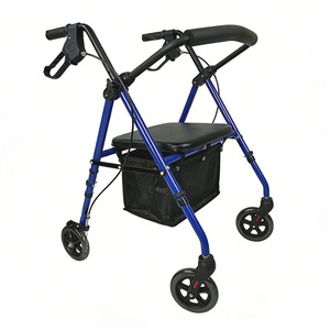 Four Wheeled Walking <b>Scooter</b> 62cm <b>Foldable</b> With Seat For Elderly And Disabled <b>Mobility</b> Aid - Product Image 2