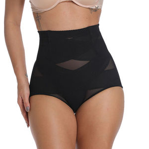 Braguitas de cintura alta con control de abdomen para mujer, moldeadoras de cuerpo, levanta glúteos, ropa interior de malla, braga de compresión cruzada, moldeadora de cintura - Product Image 4
