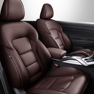 Funda de Asiento de Coche de PVC Negra y Roja, Universal, Impermeable, de Cuero PU, Económica, Protectora, Juego Completo - Product Image 5