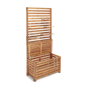 Jardinière <span class=keywords><strong>de</strong></span> <span class=keywords><strong>jardin</strong></span> en bois multifonctionnelle en gros Mobilier d'extérieur avec cinq panneaux <span class=keywords><strong>pour</strong></span> la plantation et le stockage - Product Image 3