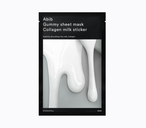 Abib Gummy <b>Sheet</b> Mask Collagen Milk <b>Sticker</b> Nourishing Face Mask for All Skin Types 27ml - Product Image 1