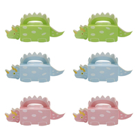 Boîte en papier découpée à l'emporte-pièce Dinosaure Nouveau design Boîte-cadeau pour fête d'anniversaire Mariage Finition mate Ensemble bon marché pour l'emballage de petits cadeaux Aliments