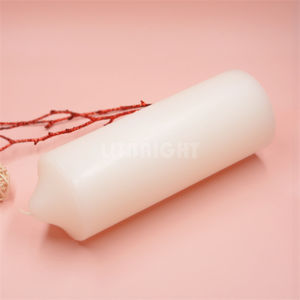 <span class=keywords><strong>Cire</strong></span> colorée coton mèche longue combustion plat haut pilier bougie bougies non parfumées bougie de paraffine pour les mariages à l'église à la maison - Product Image 4