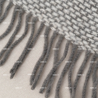 Plaid en polyester respirant, réversible, texturé, à franges, avec motif 3D en relief, en mélange, attrayant, pour la vente en gros