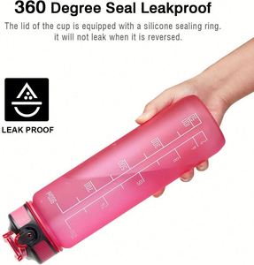 Botella Motivacional Tritan de 32 Oz (1000 ml) Libre de BPA con Marcador de Tiempo para Camping y Hervir Agua - Product Image 4