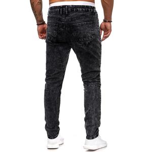 مصنع جديد الموضة جينز رجالي جينز دينم جودة ضيقة مخزون جينز الهيب هوب للرجال - Product Image 4