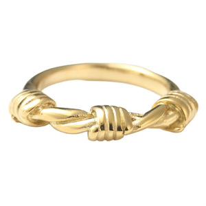 Bague en acier titane pour homme, style rétro punk, design tressé, bijou cadeau 280691 - Product Image 5
