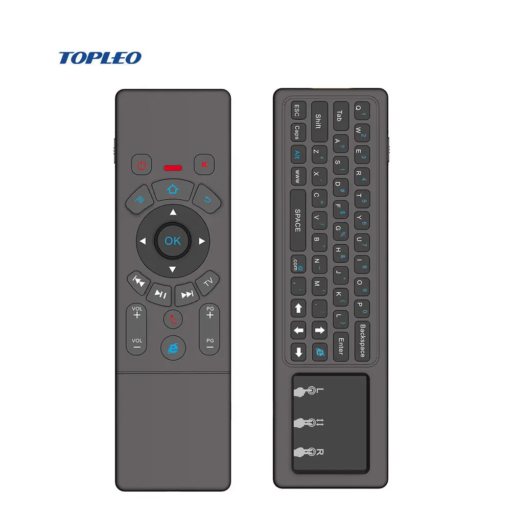 Excellent quality T6 2.4GHz RF lithium battery USB wifi TV universal gaming remote controller