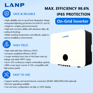 Inversor Solar Híbrido Trifásico de Onda Sinusoidal Pura de 4-25kW, 5kW, 10kW, IP65, con 2 MPPTs, para Sistemas Solares Domésticos - Product Image 3