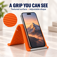 Support de téléphone et tablette flexible, support de bureau pliable et réglable pour iPhone et iPad, support mains libres pour bureau et voyage