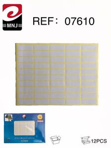 Étiquettes en papier rectangulaires autocollantes inscriptibles Mnj 120 mm x 80 mm, feuille quadrillée, étiquetage d'emballage, impression numérique, 12 pièces - Product Image 2