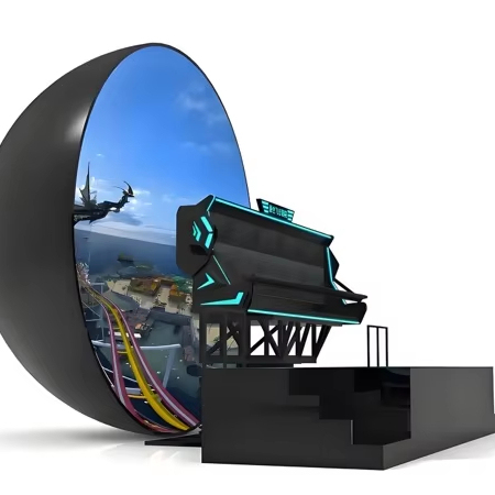 360 Dome Track Indoor Public Roller Coaster Simulator 3D 4D 5D 6D 9D 12D Cinema System Metal & Plastic Amusement Park Facilities
