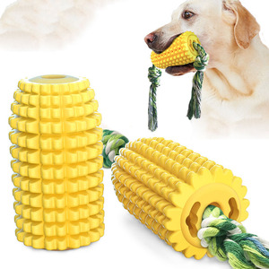 Popular pet toys corn grinding teeth sticks dog cotton <b>ropes</b> TPR toothbrushes chew toys - Product Image 1