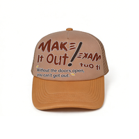 Gorra Trucker de Malla con Estampado 3D de Moda, Bordada, Deportiva, para Ciclismo, Playa, Pesca, de 5 Paneles, 100% Algodón