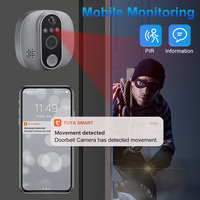 Tuya sonnette vidéo intelligente WiFi 1080P judas interphone vidéo sonnette Audio bidirectionnel Vision nocturne visionneuse de porte numérique