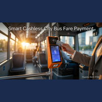 Terminal POS Magnético North M10A para Validación de Tarifas de Autobús con NFC, Código QR, 4G, WiFi y GPS para Pago sin Efectivo en Transporte Público