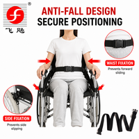 Ceinture de sécurité réglable pour fauteuil roulant, sangle de retenue antidérapante, accessoires pour fauteuil roulant pour personnes âgées avec boucle