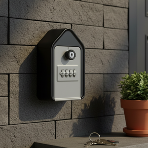 Boîte <span class=keywords><strong>à</strong></span> clés secrète murale G25 en alliage d'aluminium résistant aux intempéries avec serrure <span class=keywords><strong>à</strong></span> <span class=keywords><strong>code</strong></span> <span class=keywords><strong>à</strong></span> 4 chiffres, organiseur de clés extérieur - Product Image 3