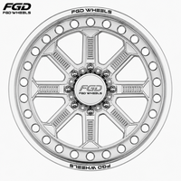 Jantes tout-terrain forgées polies à 8 trous, design épais à 8 branches, 17, 18, 20, 22 pouces, 8x165.1, 8x170 pour Hummer H2, Chevy Tahoe, GMC