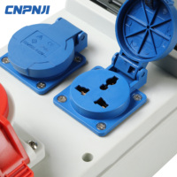 Boîte de distribution d'alimentation mobile industrielle extérieure étanche IP66 en ABS/PC, certifiée CE ROHS, résistante à 80°C