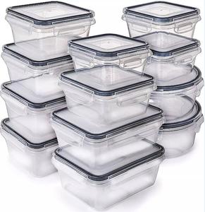 12 Piece BPA-free PP nhựa thực phẩm lưu trữ <span class=keywords><strong>container</strong></span> với Leak-proof <span class=keywords><strong>Snap</strong></span> khóa nắp không khí lưu trữ chặt chẽ kín cho rò rỉ bằng chứng - Product Image 3