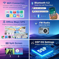 Navegación GPS de Doble DIN con Pantalla de 7 Pulgadas para Audi A4 S4 RS4 2000-2009, Reproductor de DVD Android para Automóvil, Radio