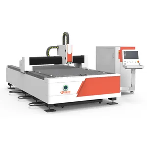 JIADING Besi Kuat 4X8 Ranjang Datar 2000X2000Mm Pemotong Laser Logam Industri 2000W Produsen Mesin Pemotong Laser Serat