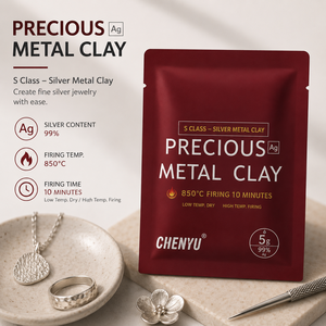 Silver Art Clay Pouch 10g Custom Printed Mylar Foil Stand Up Bag for Jewelry Packaging - Product Image 4