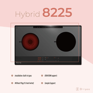 Cuisinière hybride intégrée 4800W, cuisinière intelligente WIFI à induction et infrarouge, haute qualité - Product Image 6