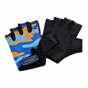 Guantes de impacto de medio dedo personalizados para hombres y mujeres Guantes de ciclismo antideslizantes para ciclismo de montaña - Product Image 1