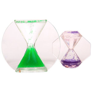 <span class=keywords><strong>Sablier</strong></span> rotatif à mouvement liquide en acrylique, jouet anti-stress, ornement décoratif à effet d'huile - Product Image 5