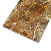 Panneau mural en feuille de marbre PVC brillant à rayures géométriques UV, moderne, imperméable, résistant à l'humidité, insonorisant, design graphique européen